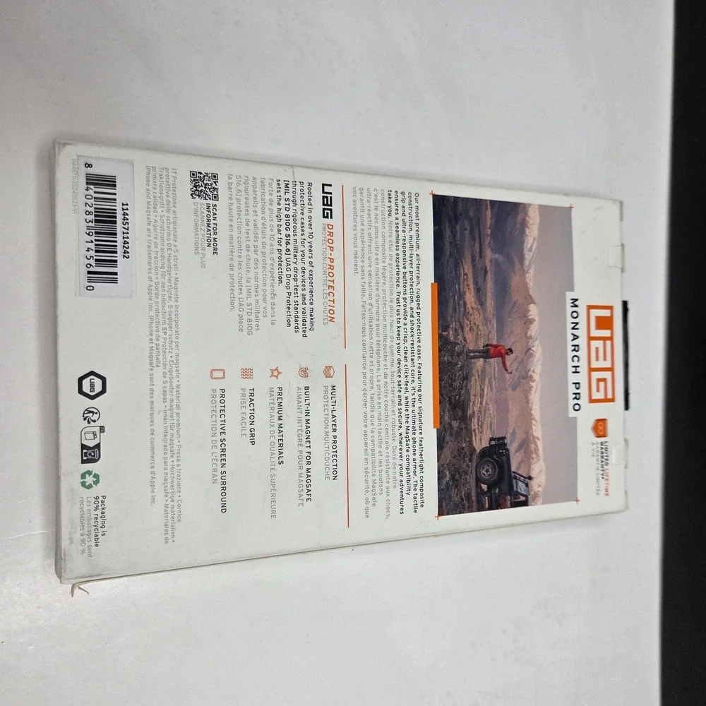 UAG iPhone 16 Pro Max Case Monarch Pro MagSafe Carbon Fiber Rugged Cover